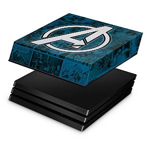 PS4 Pro Capa Anti Poeira - Avengers Vingadores Comics