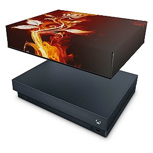 Xbox One X Capa Anti Poeira - Fire Flower