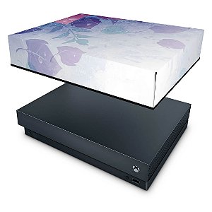 Xbox One X Capa Anti Poeira - Folhas Lilás