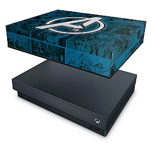 Xbox One X Capa Anti Poeira - Avengers Vingadores Comics