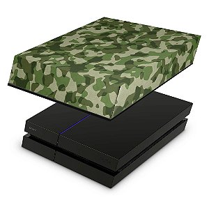 PS4 Fat Capa Anti Poeira - Camuflagem Exercito