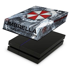 PS4 Fat Capa Anti Poeira - Resident Evil Umbrella