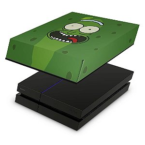 PS4 Fat Capa Anti Poeira - Pickle Rick And Morty