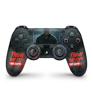 KIT Capa Case e Skin PS4 Controle - Friday The 13Th The Game Sexta-Feira 13  - Pop Arte Skins