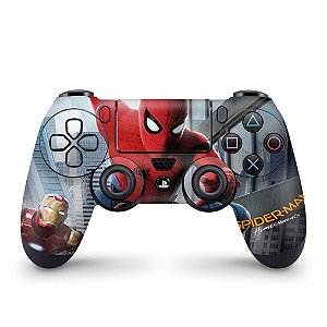 Skin PS4 Controle - Spiderman - Homem Aranha Homecoming