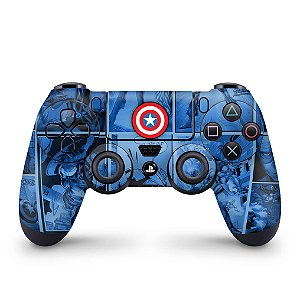 Skin PS4 Controle - Capitão América Comics