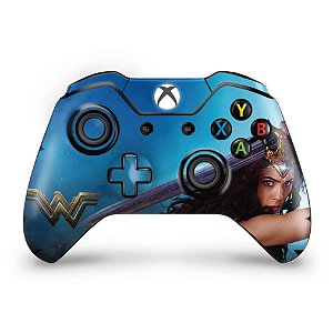 Skin Xbox One Fat Controle - Mulher Maravilha