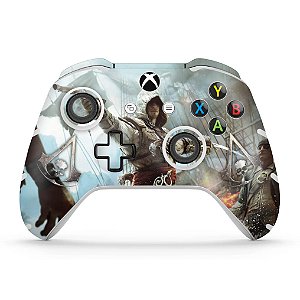 Skin Xbox One Slim X Controle - Assassins Creed Black Flag