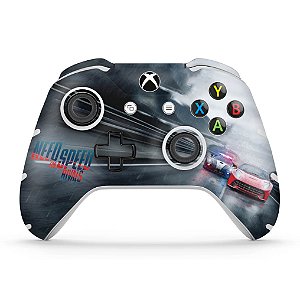 KIT Capa Case e Skin Xbox One Slim X Controle - Need for Speed