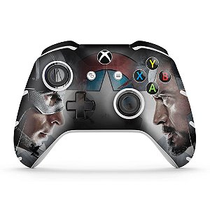 Skin Xbox One Slim X Controle - Capitão America - Guerra Civil
