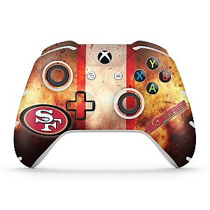 Skin Xbox One Slim X Controle - San Francisco 49ers - NFL