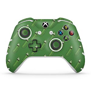 Skin Xbox One Slim X Controle - Pickle Rick and Morty