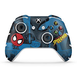 Skin Xbox One Slim X Controle - Homem-Aranha Spider-Man Comics