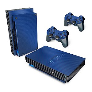 PS2 Fat Skin - Fibra de Carbono Azul