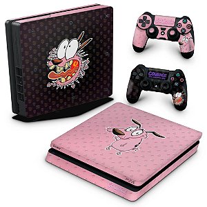 PS4 Slim Skin - Coragem: O cão covarde