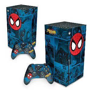 Xbox Series X Skin - Homem-Aranha Spider-Man Comics