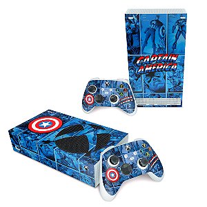 Xbox Series S Skin - Capitão América Comics