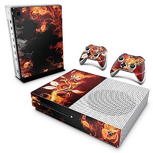 Xbox One Slim Skin - Fire Flower