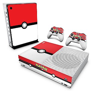 KIT Capa Case e Skin Xbox One Slim X Controle - Pokemon Pokebola - Pop Arte  Skins