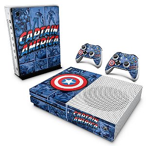 Xbox One Slim Skin - Capitão América Comics