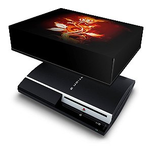 PS3 Fat Capa Anti Poeira - Fire Flower