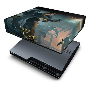 PS3 Slim Capa Anti Poeira - Lara Tomb Raider