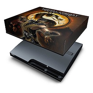 PS3 Slim Capa Anti Poeira - Mortal Kombat #b