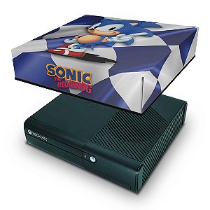 Xbox 360 Slim Capa Anti Poeira - Sonic The Hedgehog - Pop Arte Skins