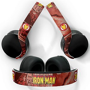 PS5 Skin Headset Pulse 3D - Homem De Ferro Comics