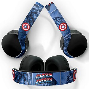 PS5 Skin Headset Pulse 3D - Capitão América Comics