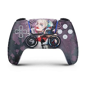 Skin PS5 Controle - Arlequina Harley Quinn