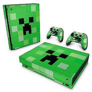 Xbox One X Skin - Creeper Minecraft