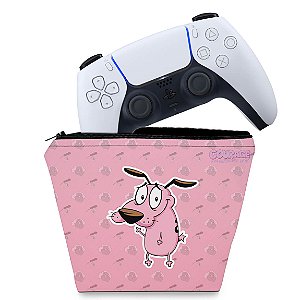 Capa PS5 Controle Case - Coragem: O Cão Covarde