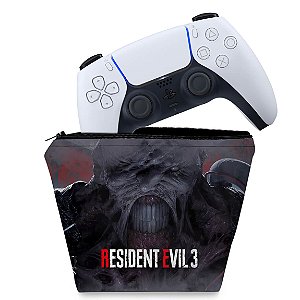 Capa PS5 Controle Case - Resident Evil 3 Remake