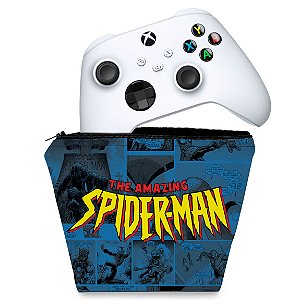 Capa Xbox Series S X Controle Case - Homem-Aranha Spider-Man Comics