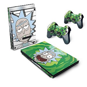 PS2 Slim Skin - Rick And Morty