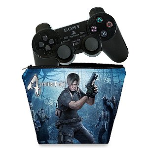Capa PS2 Controle Case - Resident Evil 4
