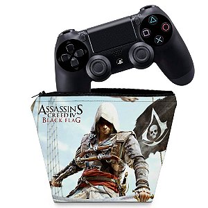 Capa PS4 Controle Case - Assassins Creed Black Flag