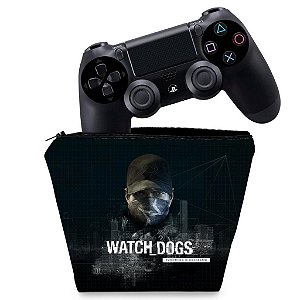 Capa PS4 Controle Case - Watch Dogs