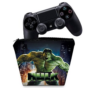 Capa PS4 Controle Case - Hulk