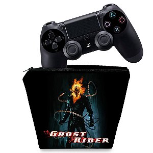 Capa PS4 Controle Case - Ghost Rider #B