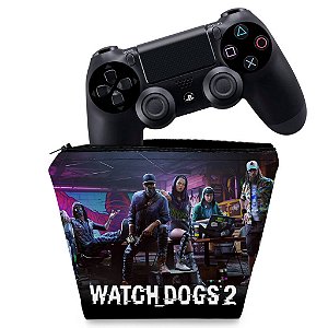 Capa PS4 Controle Case - Watch Dogs 2