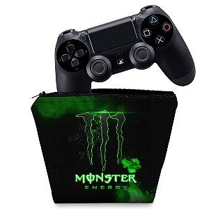 Capa PS4 Controle Case - Monster Energy Drink