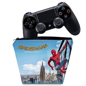 Capa PS4 Controle Case - Spiderman - Homem Aranha Homecoming