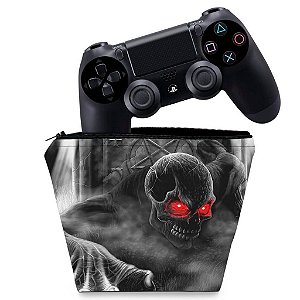 Capa PS4 Controle Case - Caveira Skull