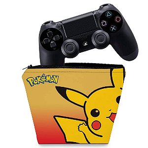 Capa PS4 Controle Case - Pokemon Pikachu