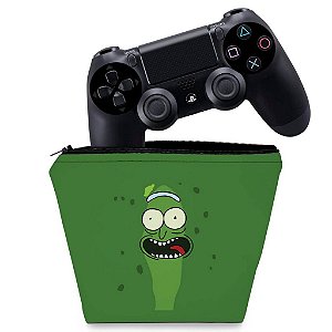 Capa PS4 Controle Case - Pickle Rick And Morty