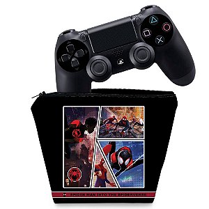 Capa PS4 Controle Case - Homem-Aranha No Aranhaverso