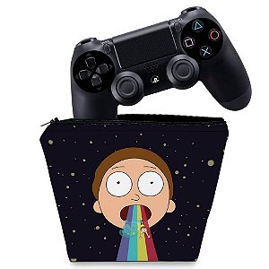 Capa PS4 Controle Case - Morty Rick And Morty