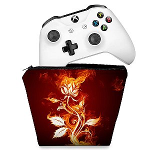 Capa Xbox One Controle Case - Fire Flower
